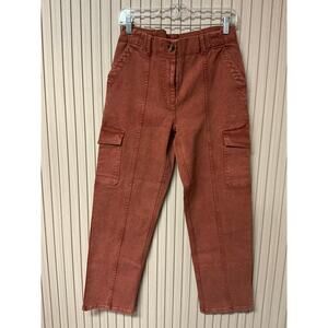 Treasure & Bond Cargo Pants Rust Russet Women’s Size 6